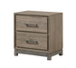 Crown Mark Furniture River 2 Drawer Nightstand in Brown image