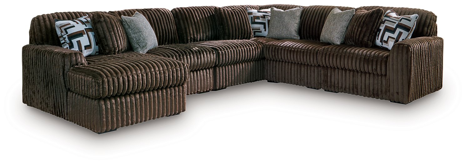 Midnight-Madness Sectional with Chaise
