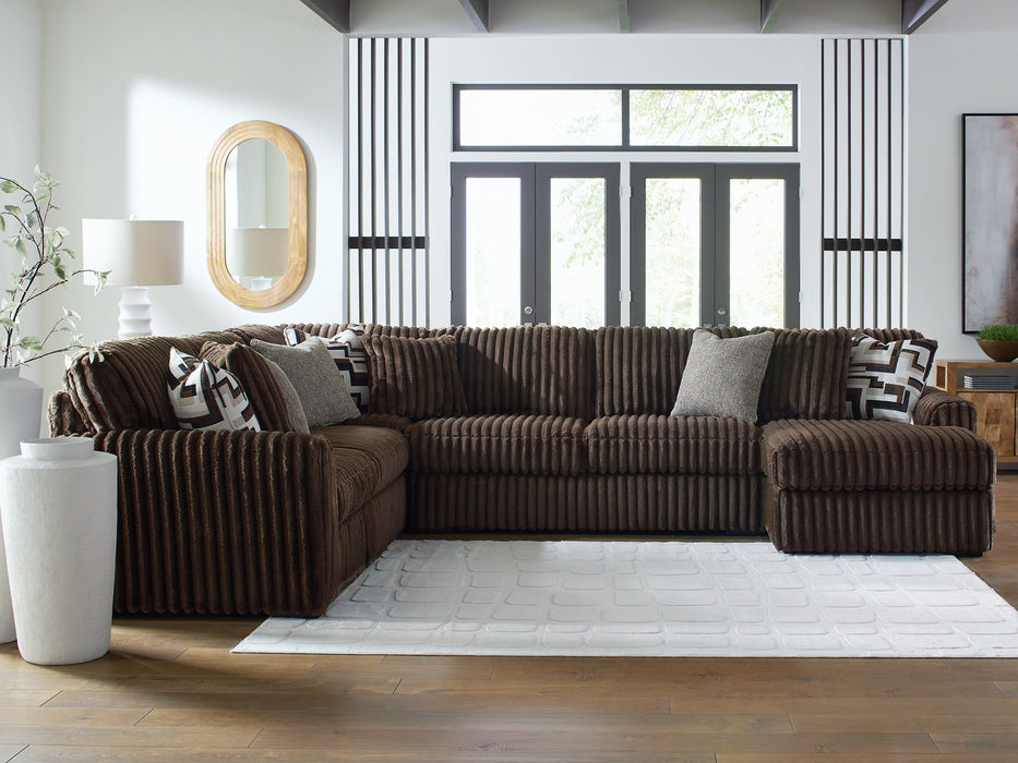 Midnight-Madness Sectional with Chaise