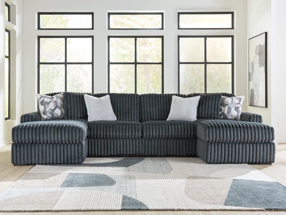 Midnight-Madness Sectional with Chaise