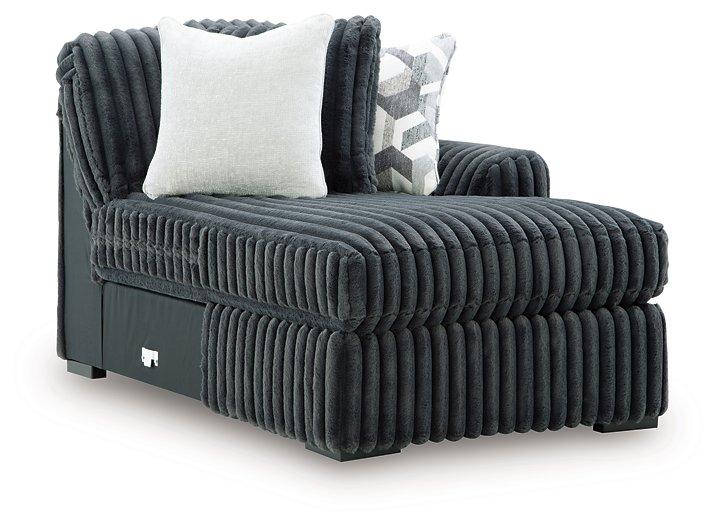 Midnight-Madness Sectional with Chaise