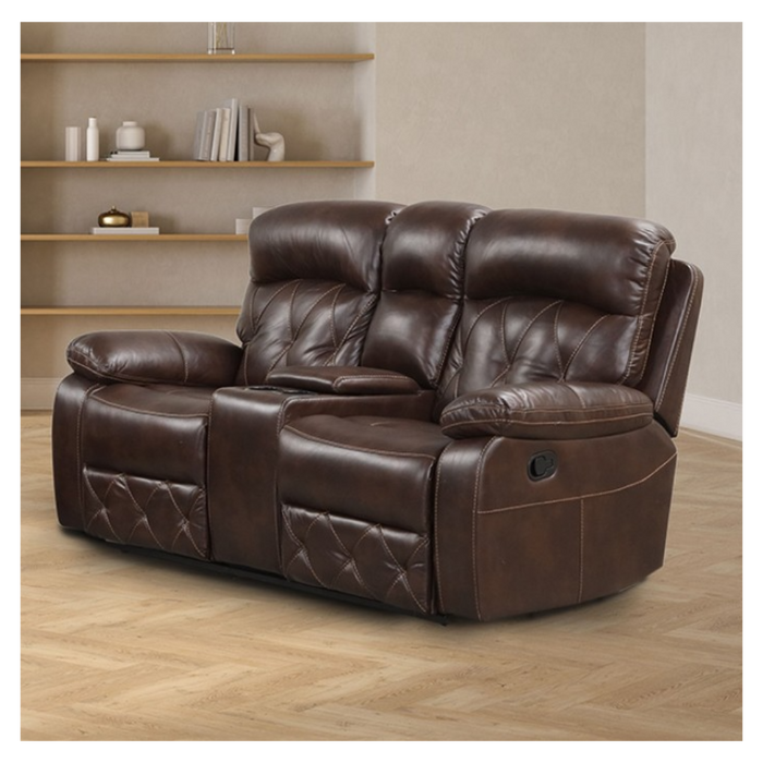 Osias Brown Manual Reclining Loveseat