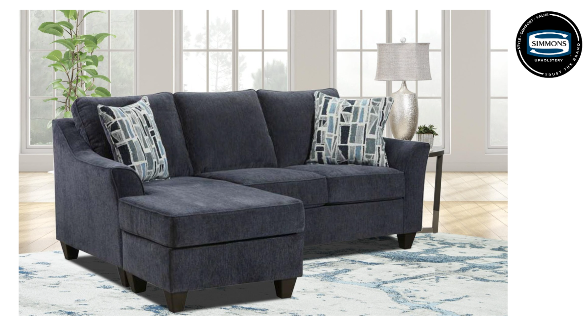 Hayward Navy Sofa Chaise
