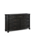 Crown Mark Furniture Kingsbury 9 Drawer Dresser in Black image