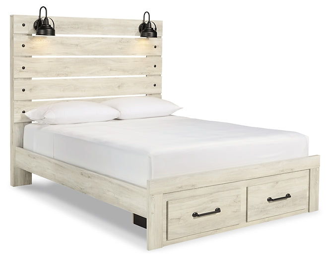 Cambeck  Panel Bed With 2 Storage Drawers