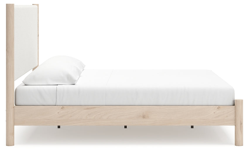 Cadmori  Upholstered Panel Bed