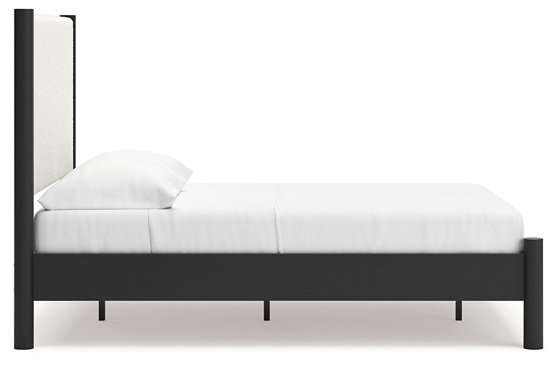 Cadmori Full Upholstered Panel Bed