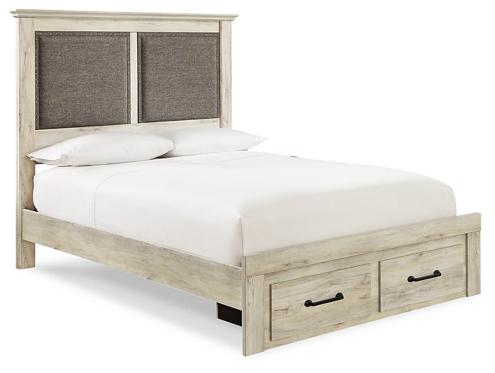 Cambeck Queen Upholstered Panel Storage Bed