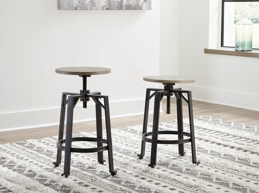 Lesterton Swivel Stool (2/CN)