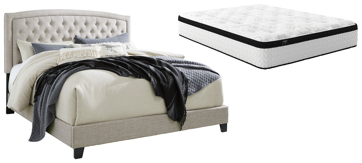 Jerary Queen Upholstered Bed with Mattress