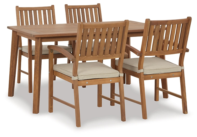 Janiyah Outdoor Dining Table and 4 Chairs