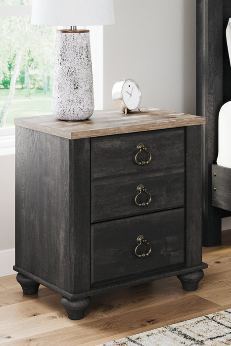 Nanforth Two Drawer Night Stand