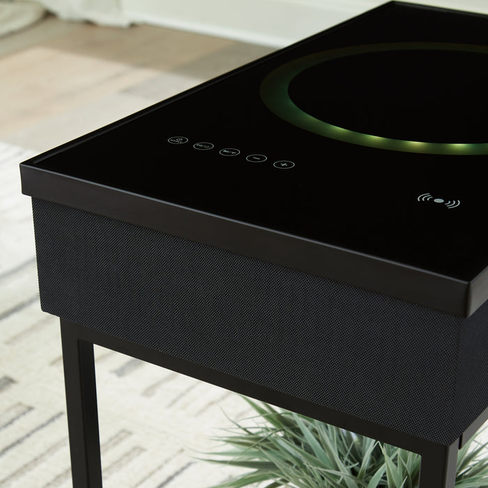 Gemmet Accent Table with Speaker